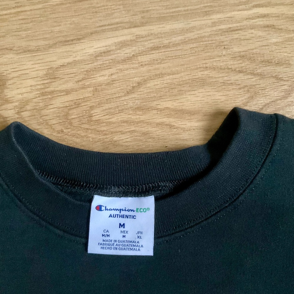 Champion Black Crewneck Men's Sweater Size M - Picture 2 of 5